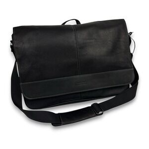Kenneth Cole REACTION "Come Bag Soon" Messenger Genuine Leather 16x12x3 NWT $300